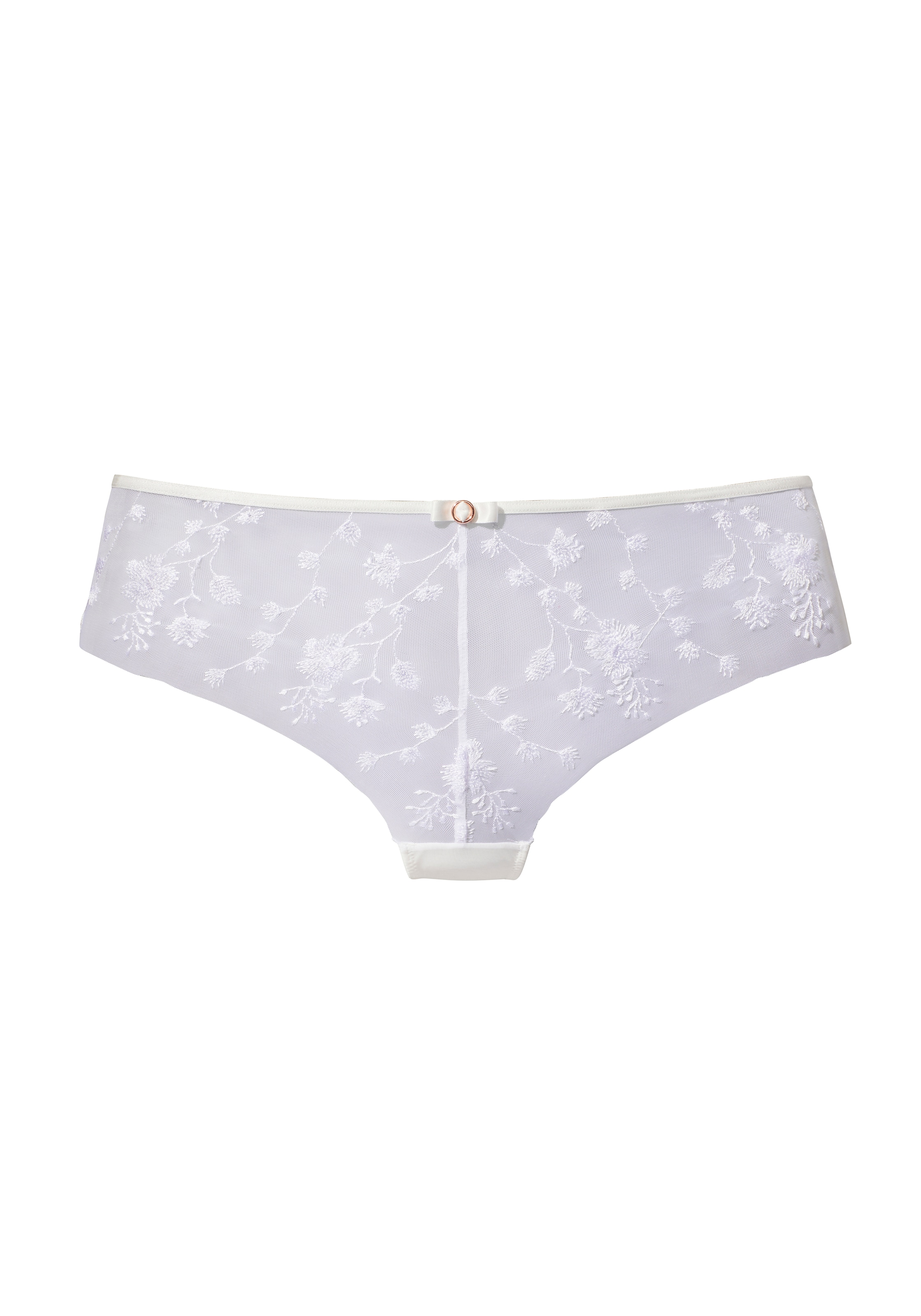 LASCANA Panty , mit hübscher Blütenstickereispitze in transparenter Optik