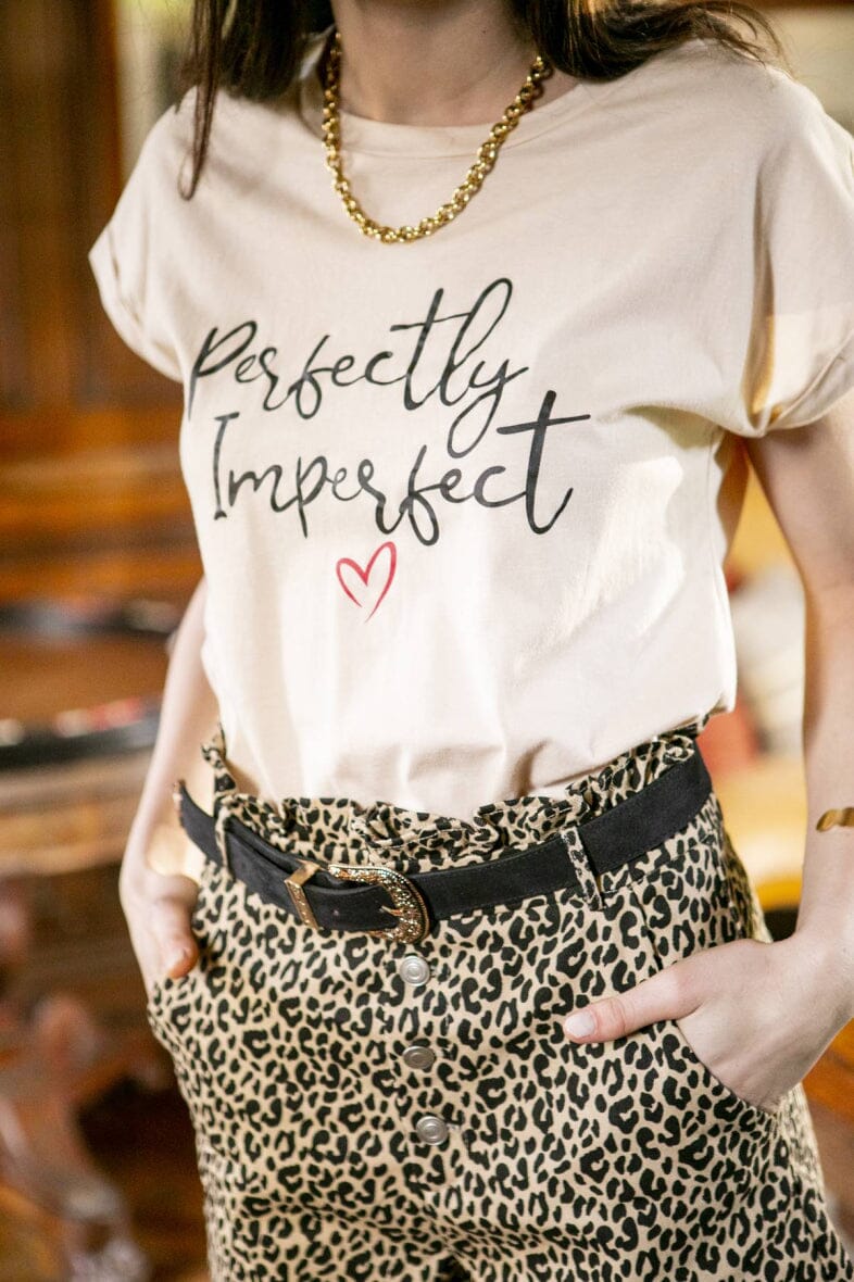 A-bee Evaelle leopard print cotton shorts ME2911