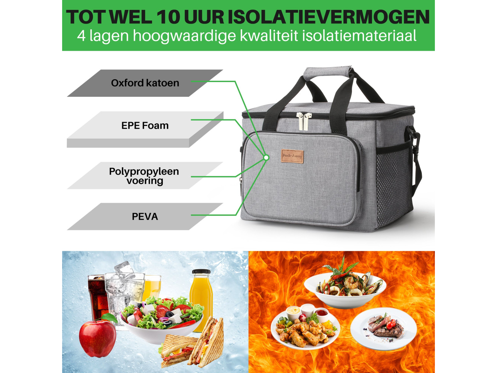 Packaway 15 liter koeltas - Grey