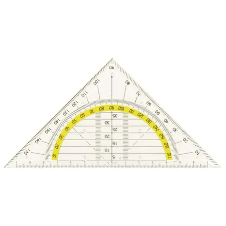 Stylex Geo-Dreieck Geometriedreieck, 1 Stück