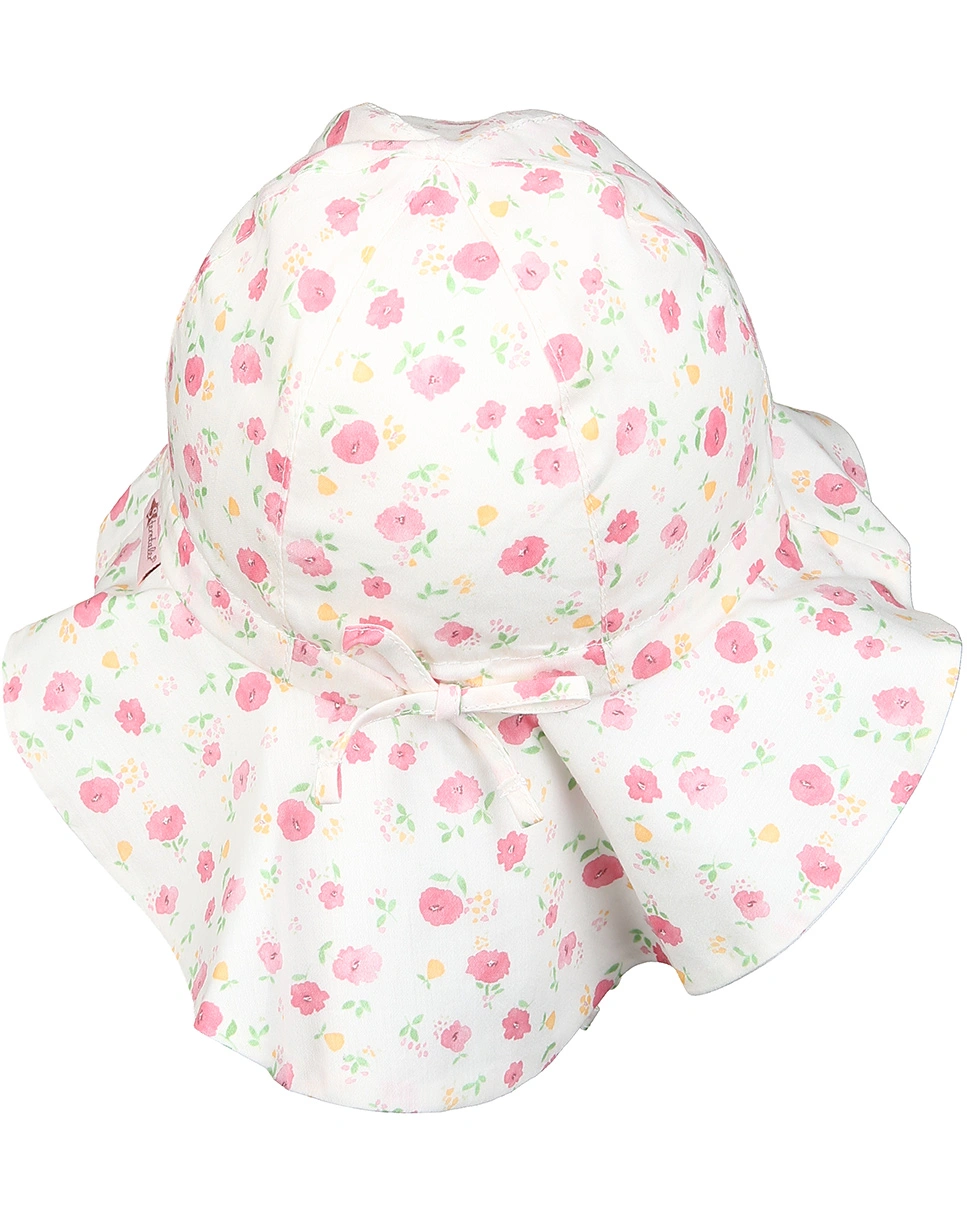 Sonnenhut BLUMEN mit Nackenschutz in ecru