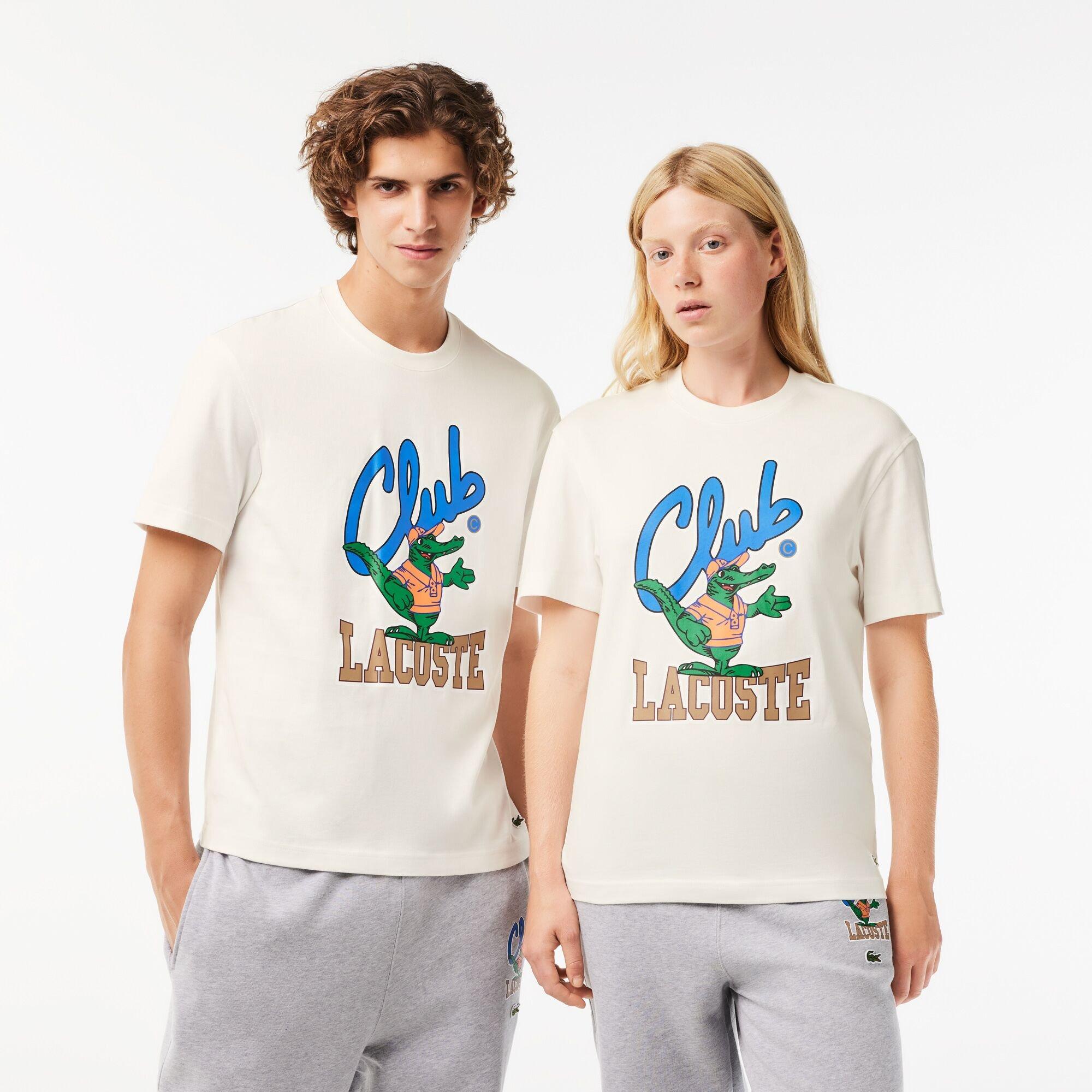 Lacoste Relaxed Fit Signature Print T Shirt
