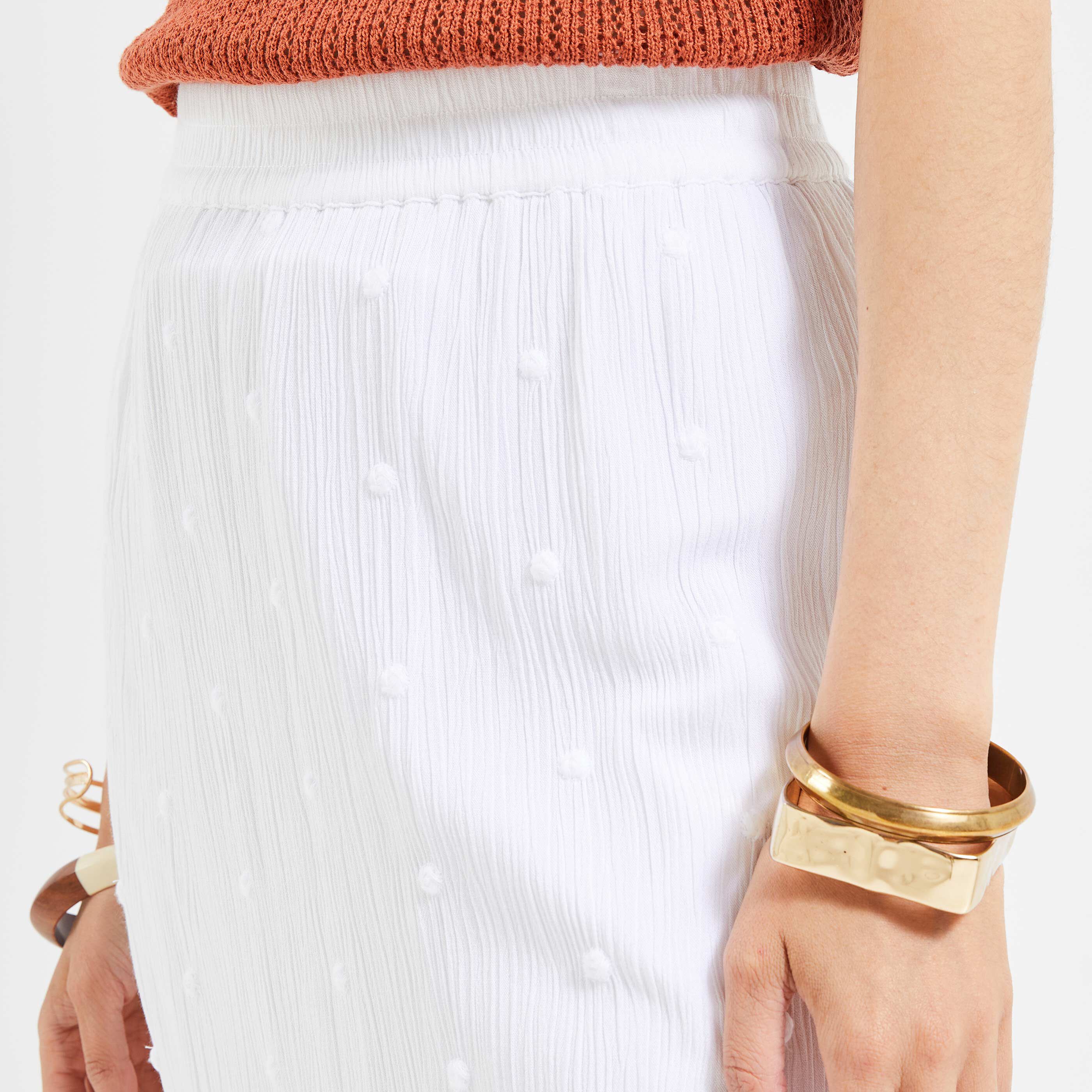 Jupe longue femme - BLANC