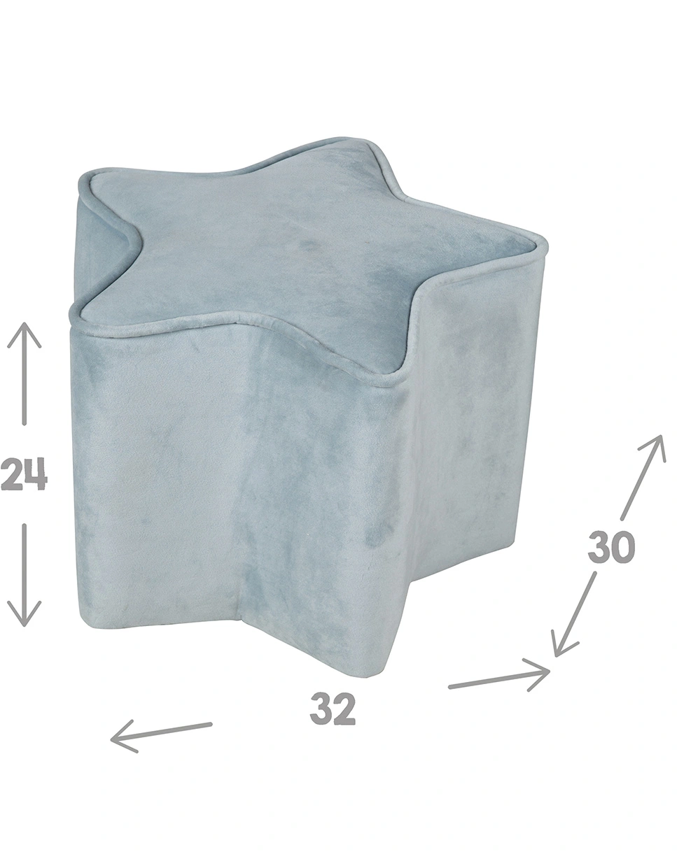 Kinderhocker Sternform LIL SOFA (Farbe: sky)
