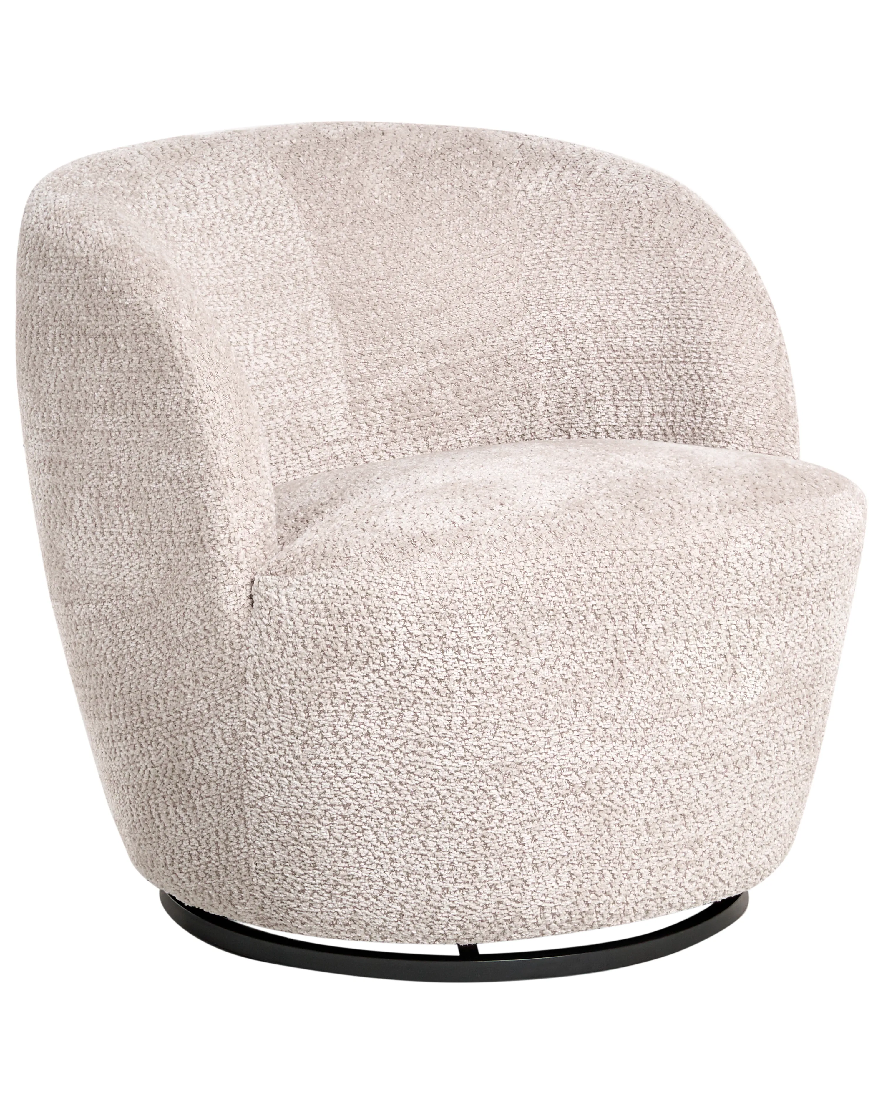 Draaifauteuil KUOLPA Chenille Beige