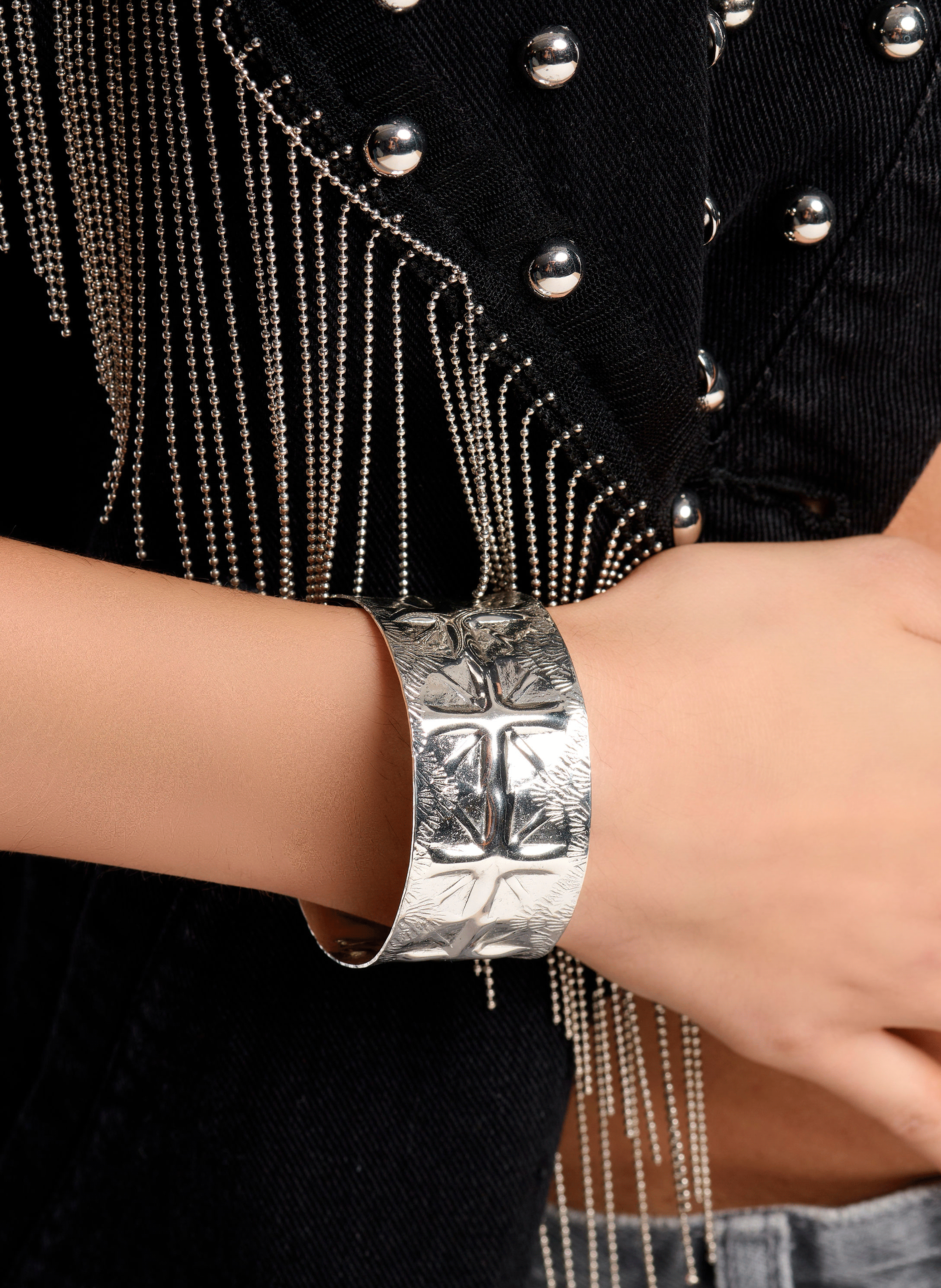 ADSILA - Bracelet jonc ajustable en laiton | Argent