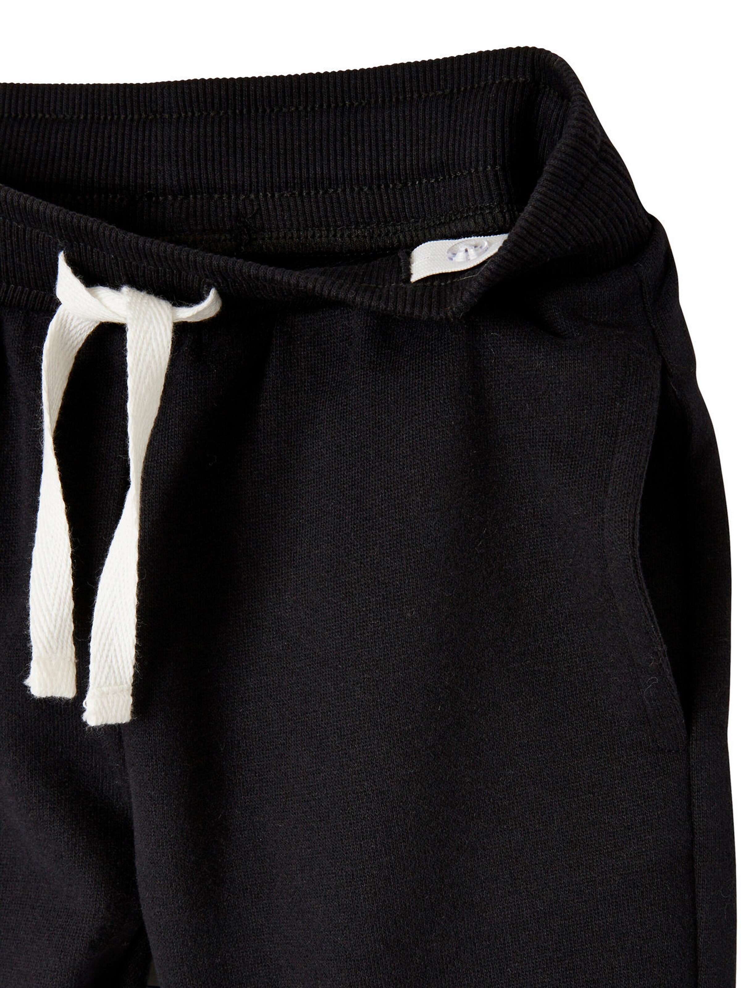 Vertbaudet 2er-Pack Jungen Sweat-Shorts BASIC, Bundweite verstellbar schwarz+grau meliert