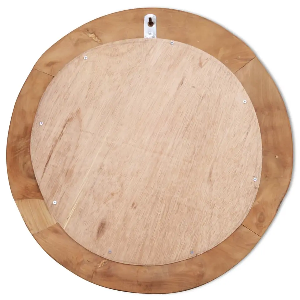 vidaXL - Spiegel - Bruin - Teakhout - 60 cm