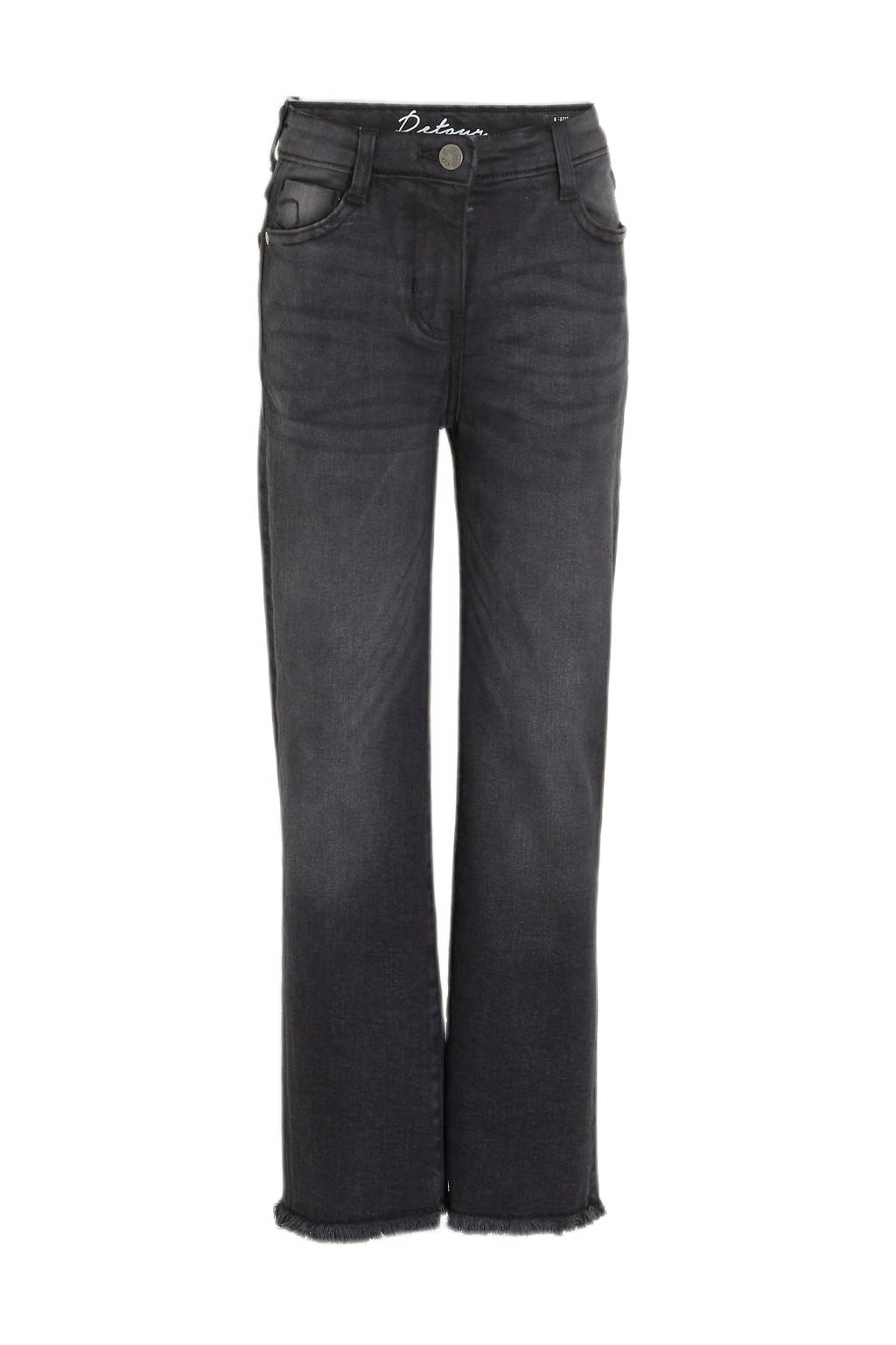 Retour Jeans high waist wide leg jeans Missour black denim