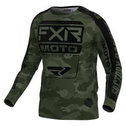 Maillot cross FXR CLUTCH 24 2024 - Vert / Noir