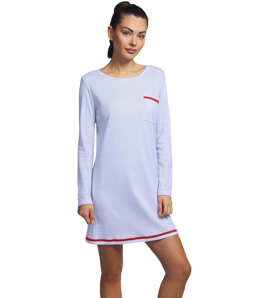Chemise de nuit manches longues Rayas Selmark