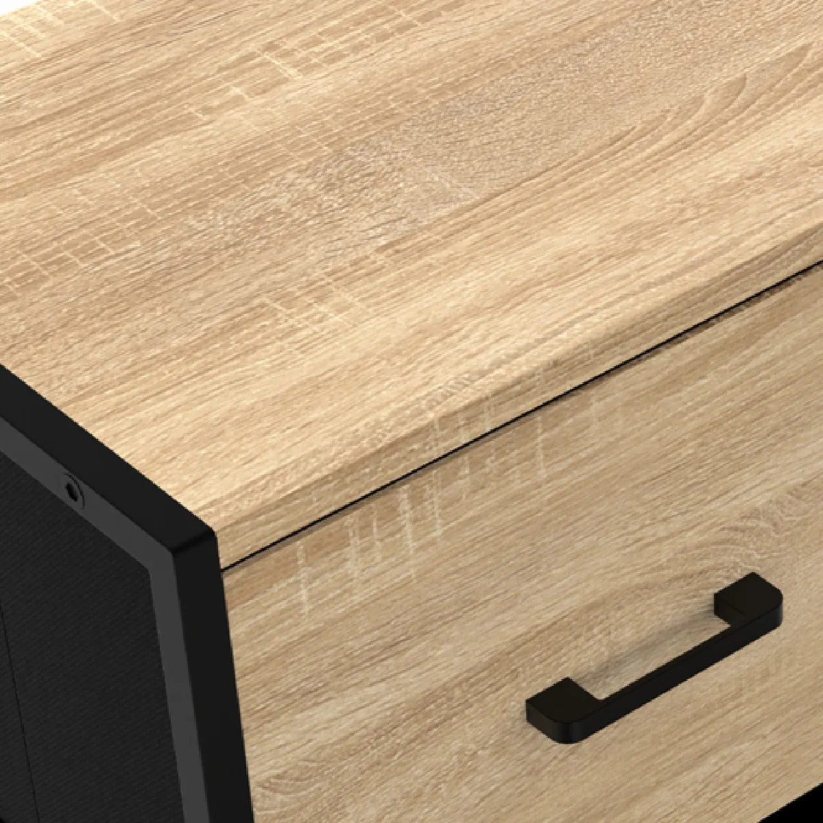 Idmarket Market Buffet UTAH 3 tiroirs 70 cm
