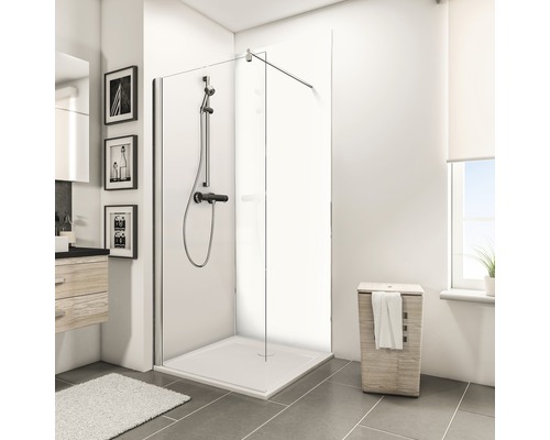 SCHULTE DecoDesign ExpressPlus douchewandpaneel, effen kleur briljant wit hoogglans, 255 x 100 cm, EP19010253 761