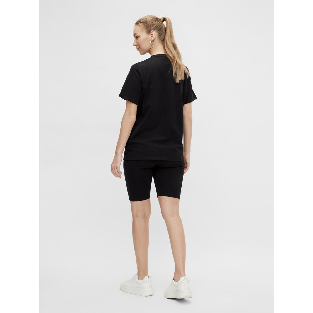 Køb Mama;licious Black Mlsally Solid T-Shirt & Shorts Sæt Noos