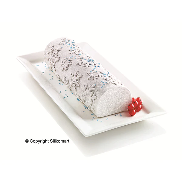 Tapis décors pour bûche silicone Frozen Silikomart