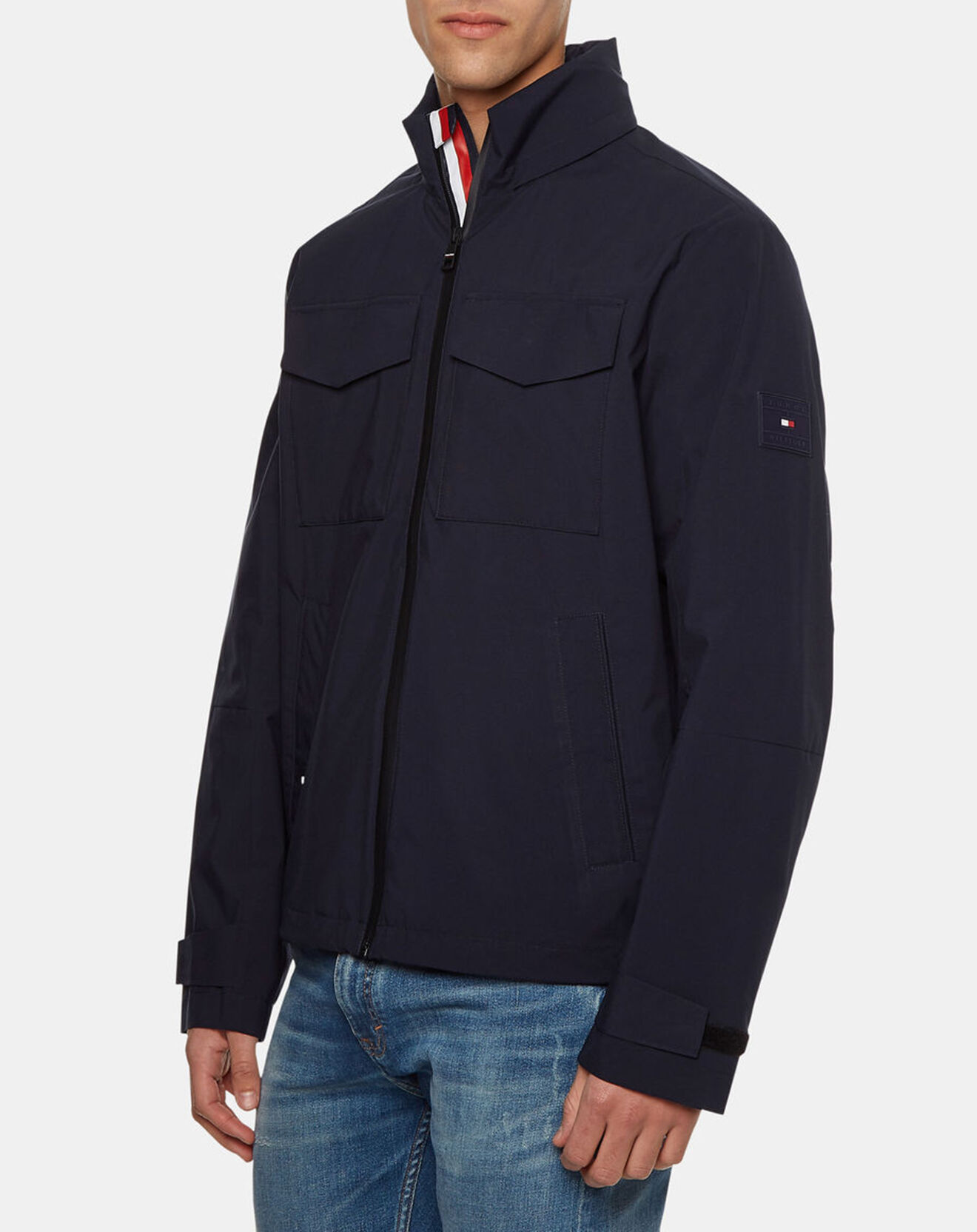 Tommy Hilfiger Blouson Tech Stand Collar bleu marine