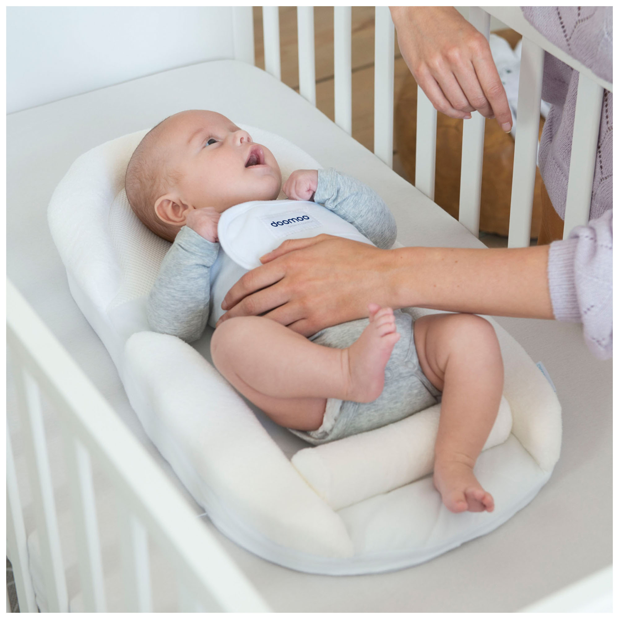 Doomoo Supreme Sleep Plus Babynestje wit - veilig slapen - Prénatal