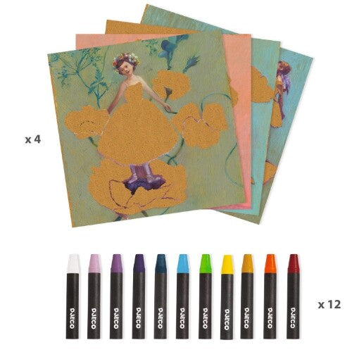 Djeco schilderen op kleur the ballerina – edgar degas