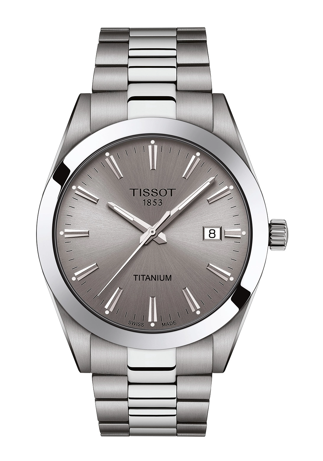 Tissot Gentleman Titanium Herrenuhr Anthrazit