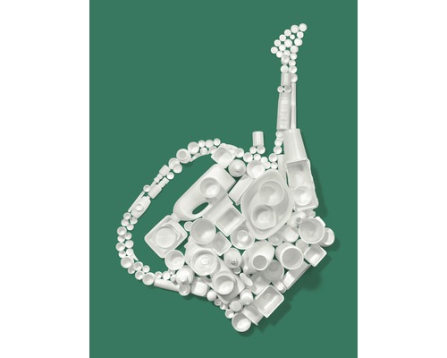 Gieter van gerecycled plastic, 10 L, inclusief gietroos, antraciet