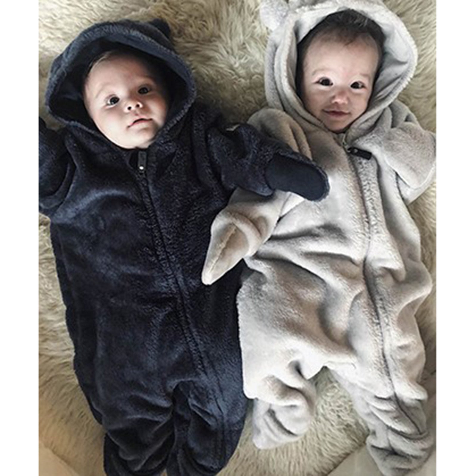 Baby Teddyfleece Einteiler Kay total eclipse