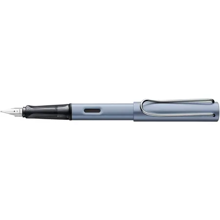 LAMY AL-star Füllhalter 038 – Azure mit Tintenrolleransparentem Griffstück und Stahlfeder – Federstärke M