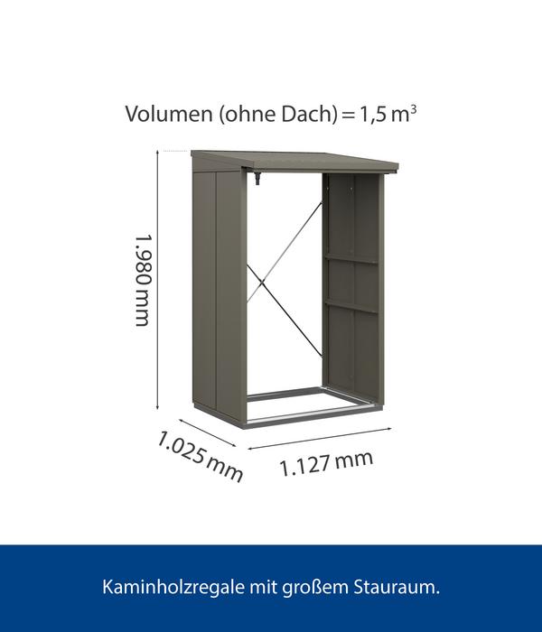 Hörmann Berry-Kaminholzregal Modern