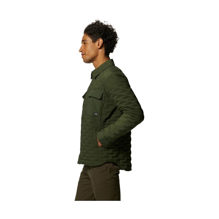 Mountain Hardwear Stretchdown Light Shacket Men Surplus Green