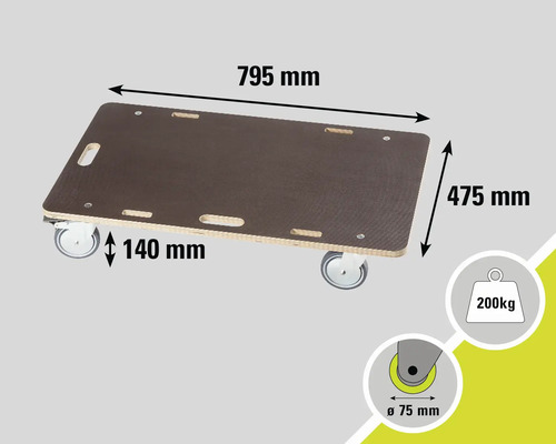 Tarrox Transportrol XL Zeefdruk 790 x 470 mm