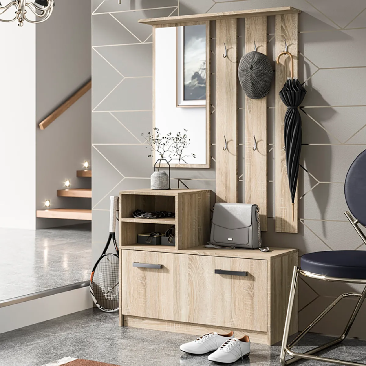 Selsey Vestiaire Yesfir - Chêne Sonoma
