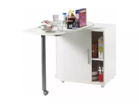 Table pivotante blanche Cool 100