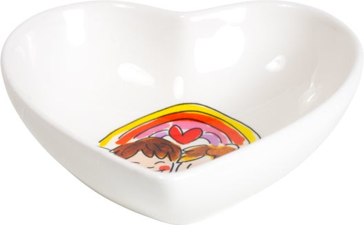Blond Amsterdam kom heart 15,5 x 16,5 x 2 cm