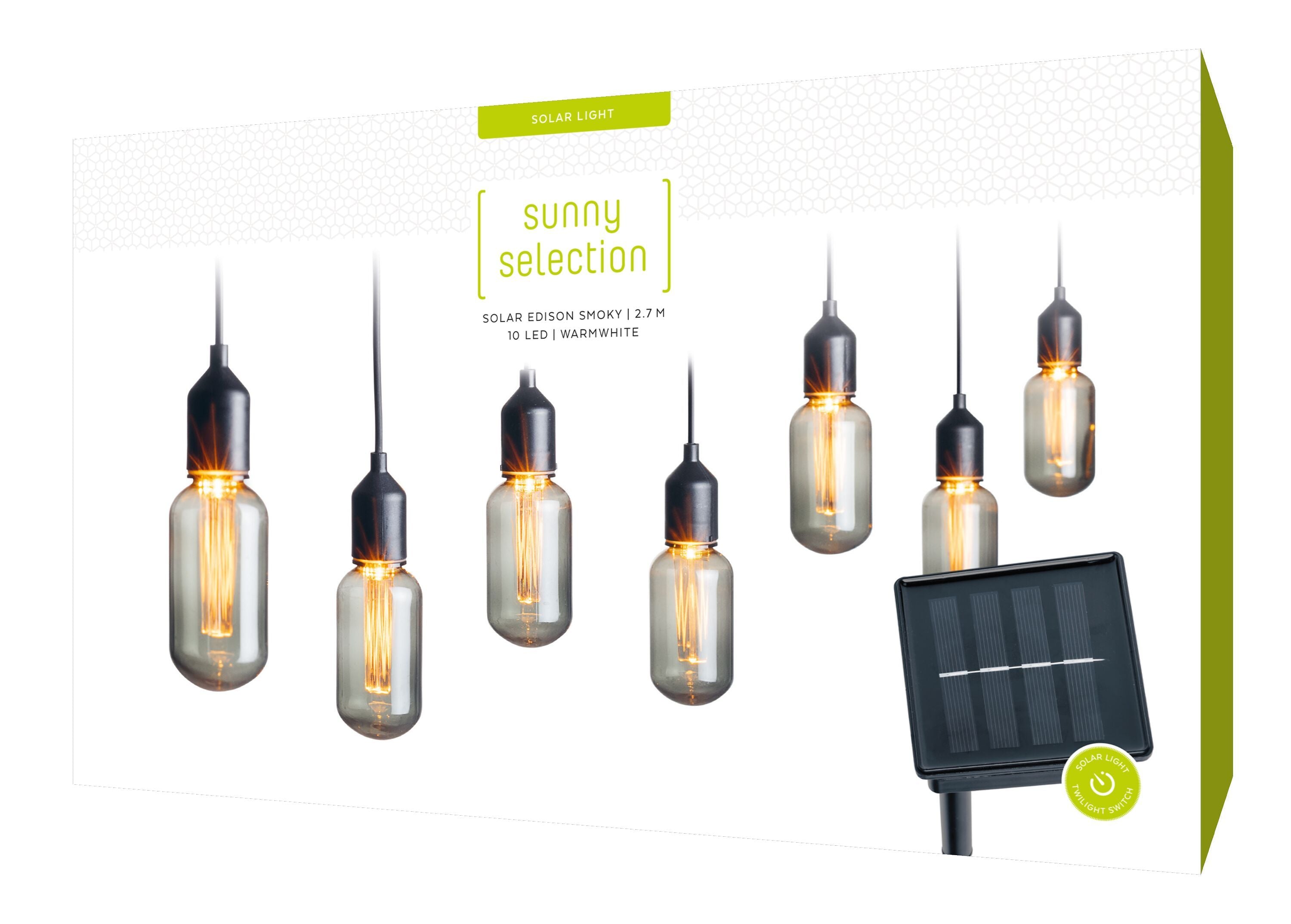 EDISON Solar Lichterkette - Schwarz