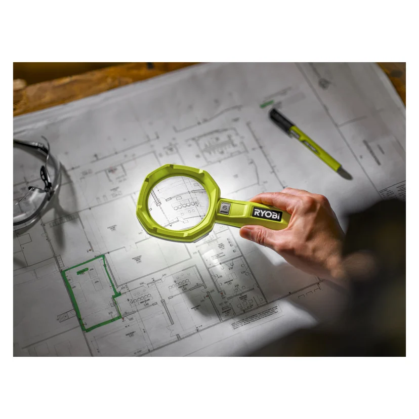 Forstørrelsesglass med lampe 4 V 240 lm