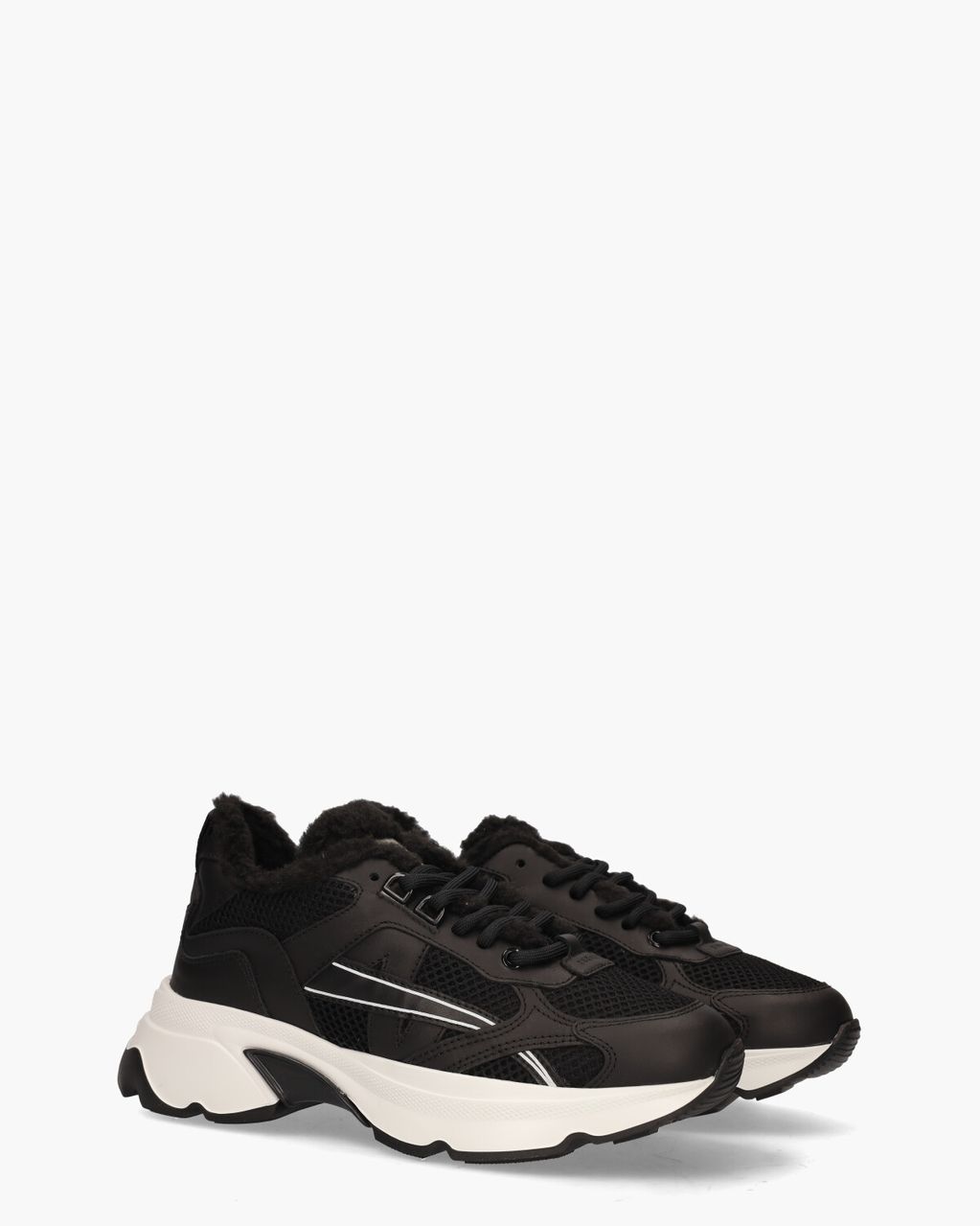 Nubikk Ross Nomad Fur Zwart Damessneakers