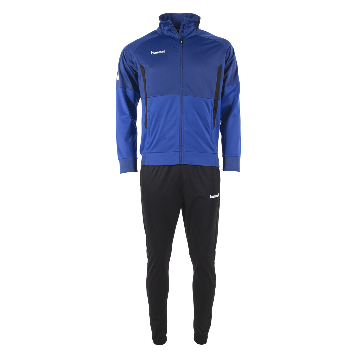Hummel Authentic Full-Zip Trainingspak Kids Blauw Zwart