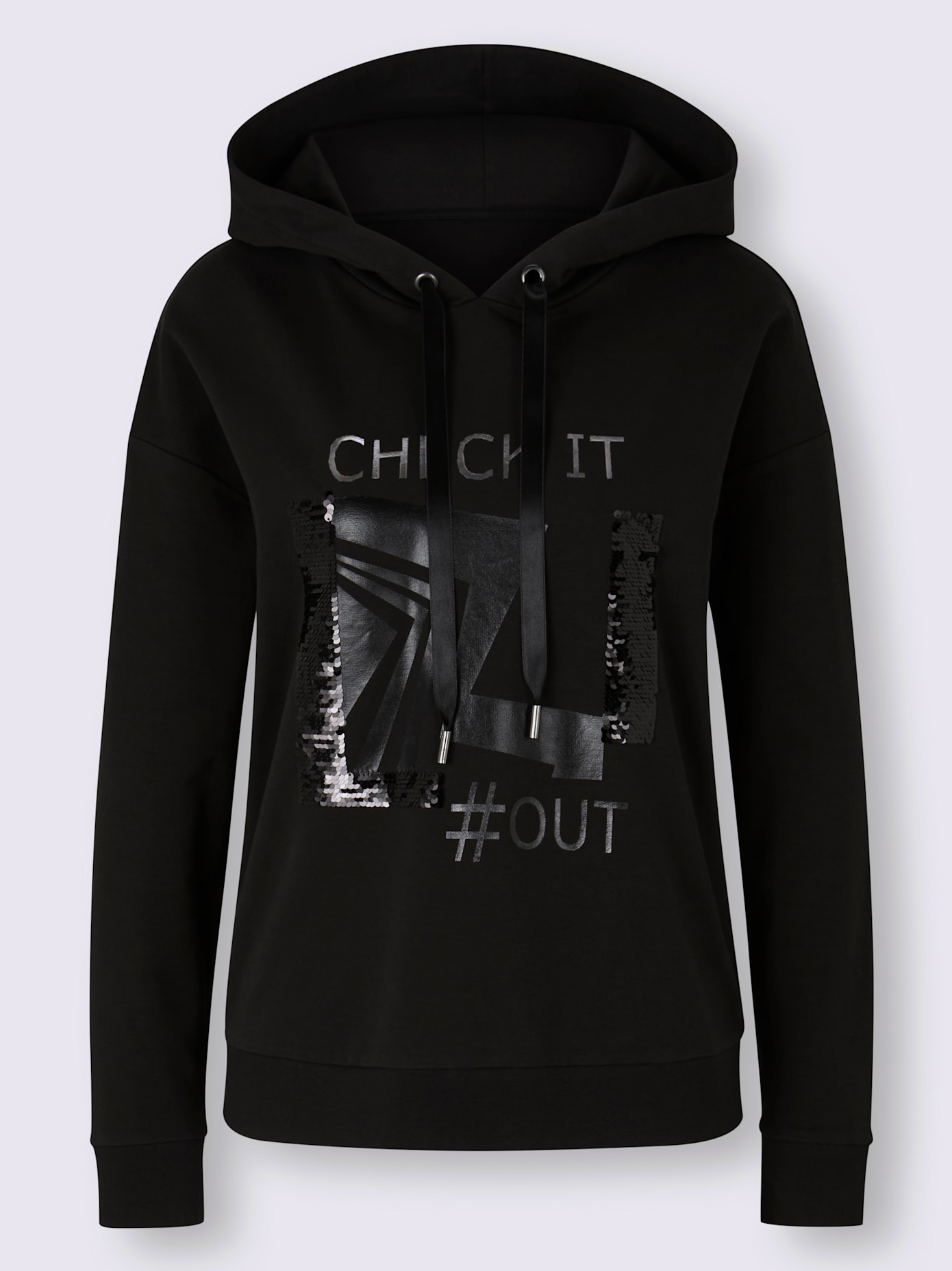 Sweat-shirt joli imprimé feuille devant