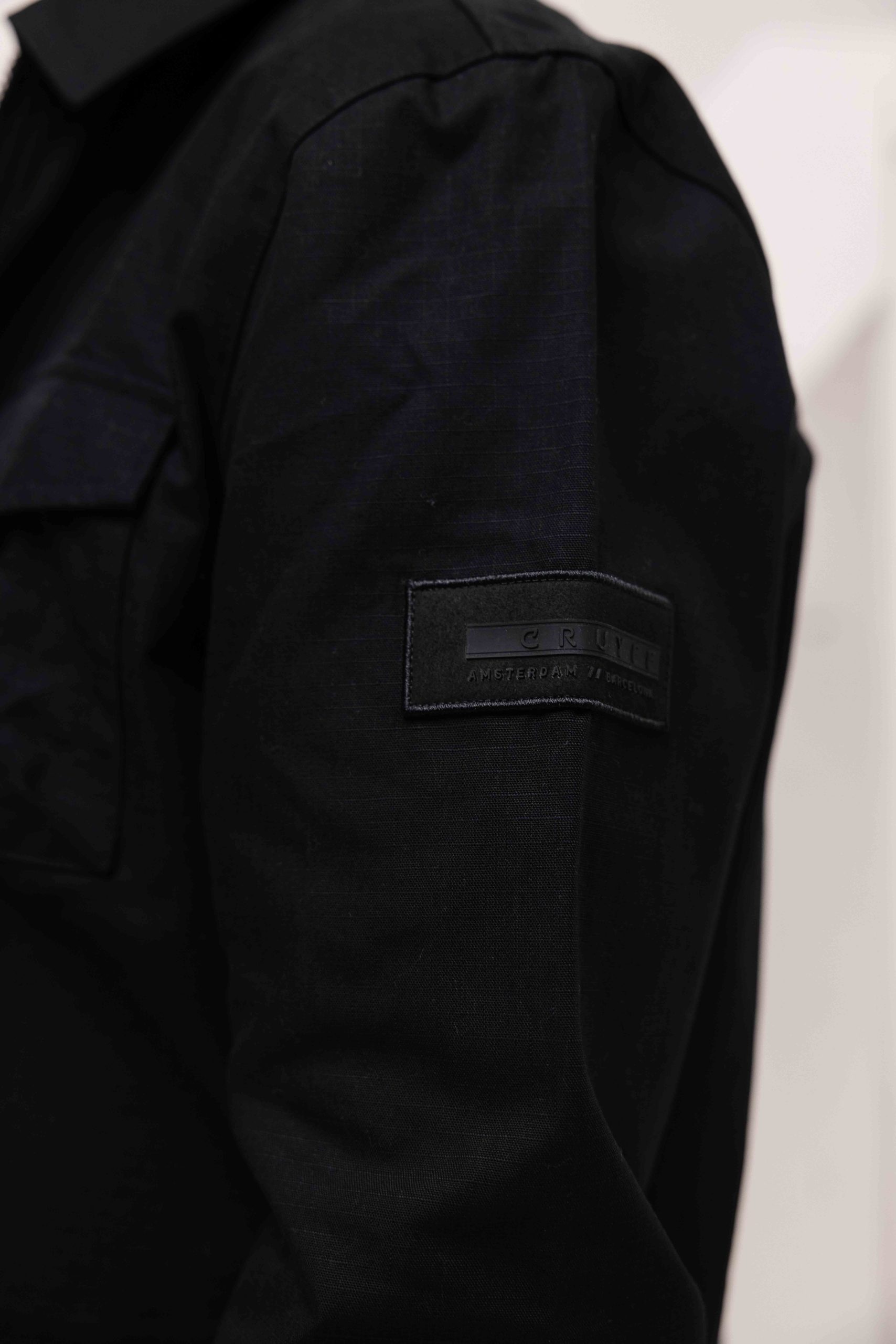Cruyff Cotton Ripstop Overshirt Jas Heren Zwart