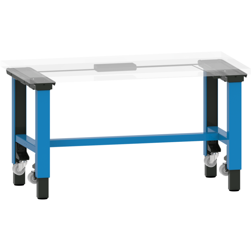 LISTA - Poste de travail kit Quattro Mobile (HxLxP) 69-119 x 150 x 71,8 cm