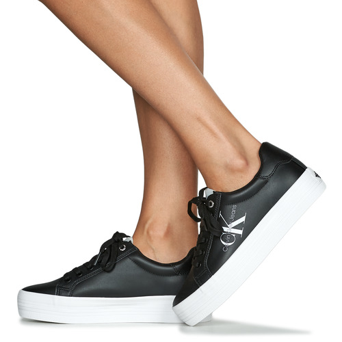 Calvin Klein Jeans - VULC FLATFORM LACEUP - Noir