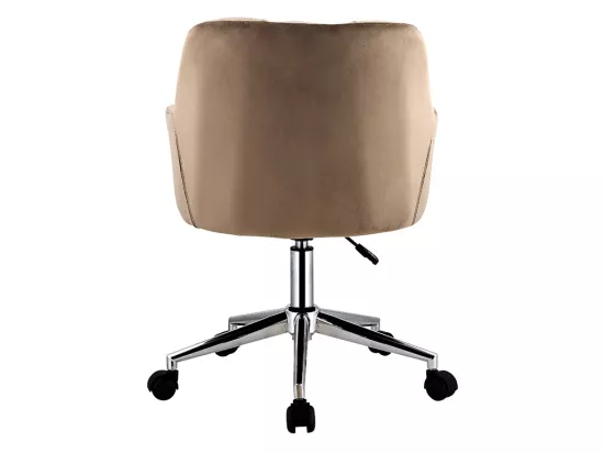 Chaise de bureau - Velours - Beige - Hauteur réglable - PEGA de Pascal Morabito