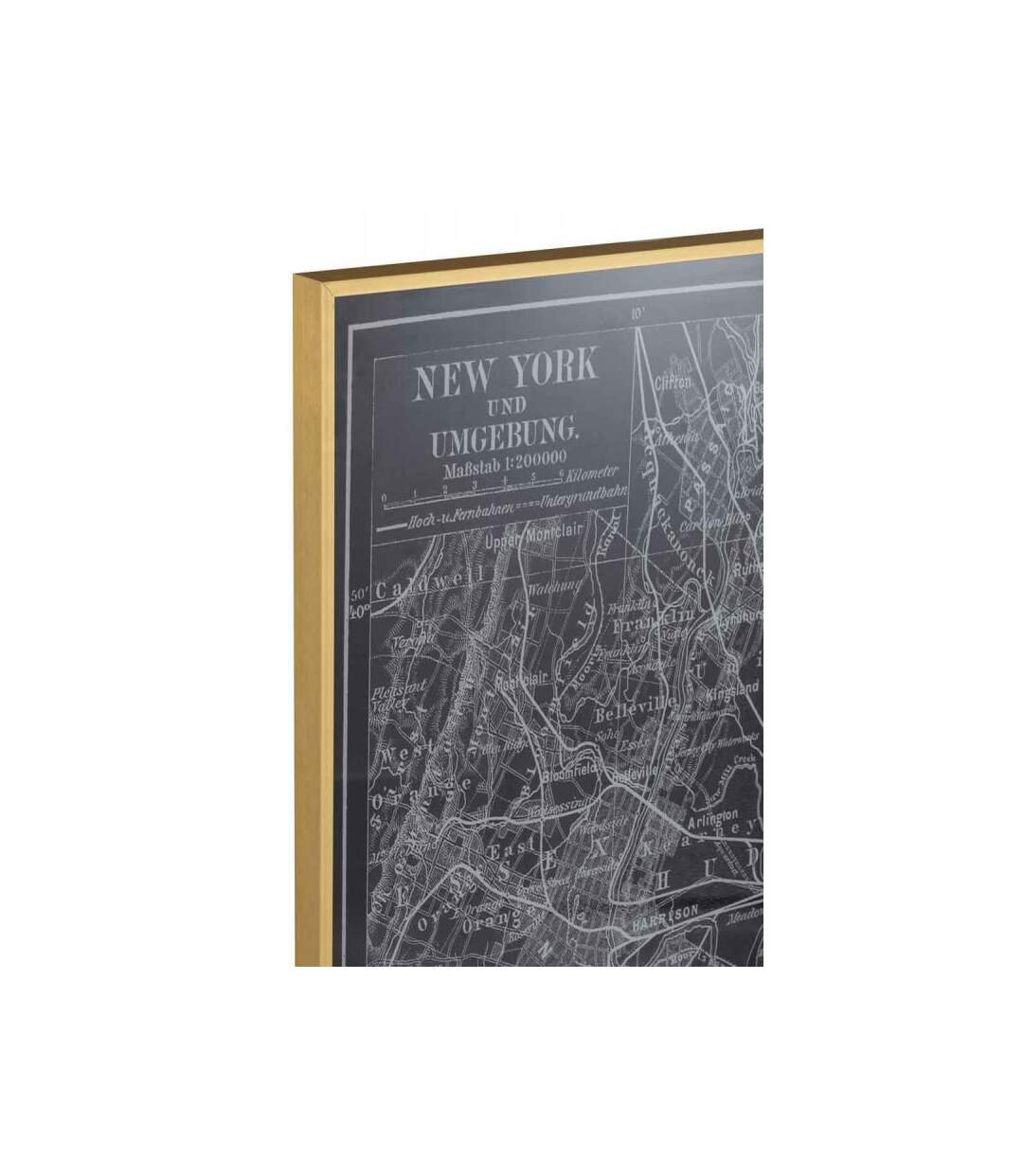 Paris Prix - Cadre Photo Déco new York 79x120cm Noir