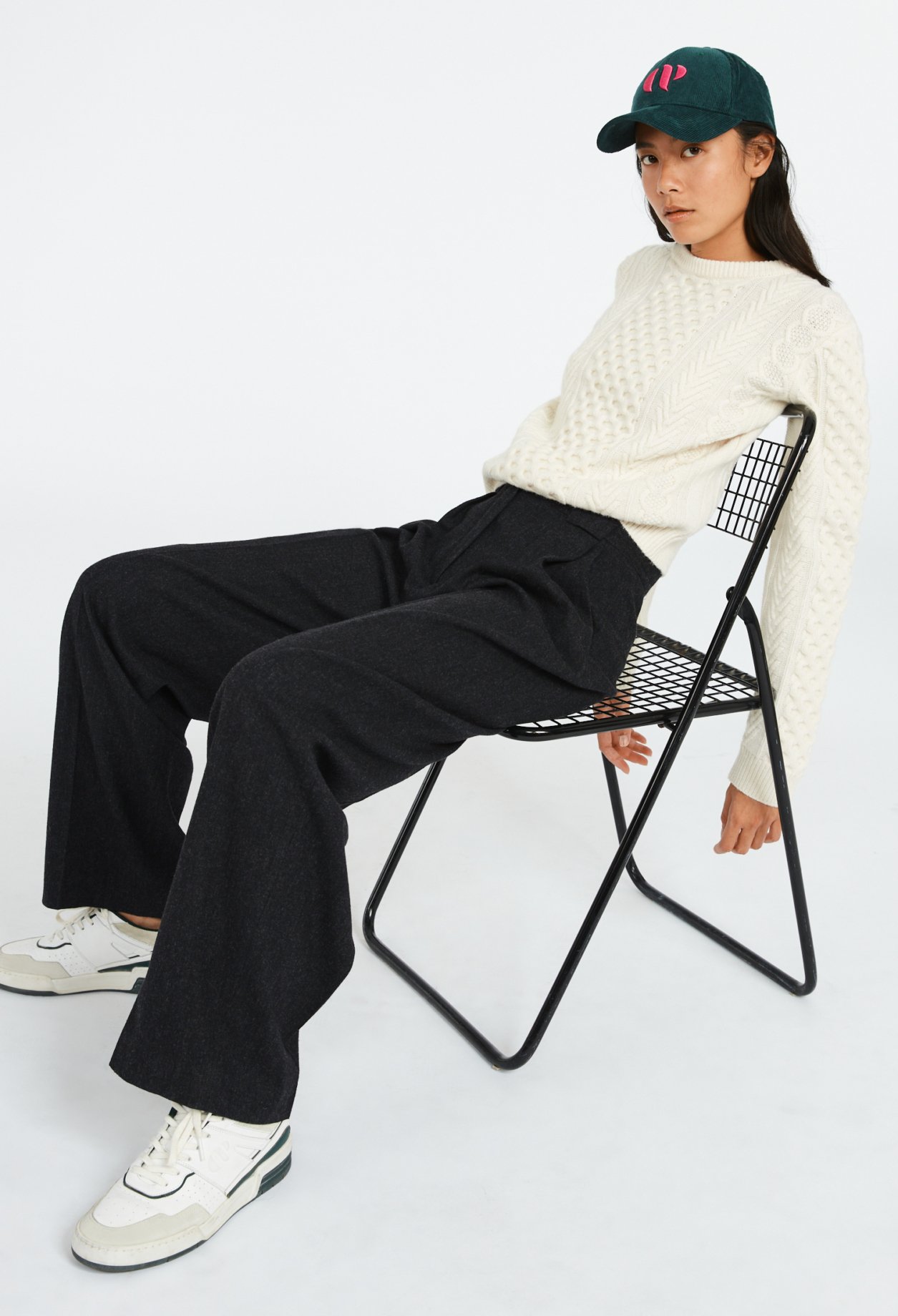 Pantalon de tailleur large