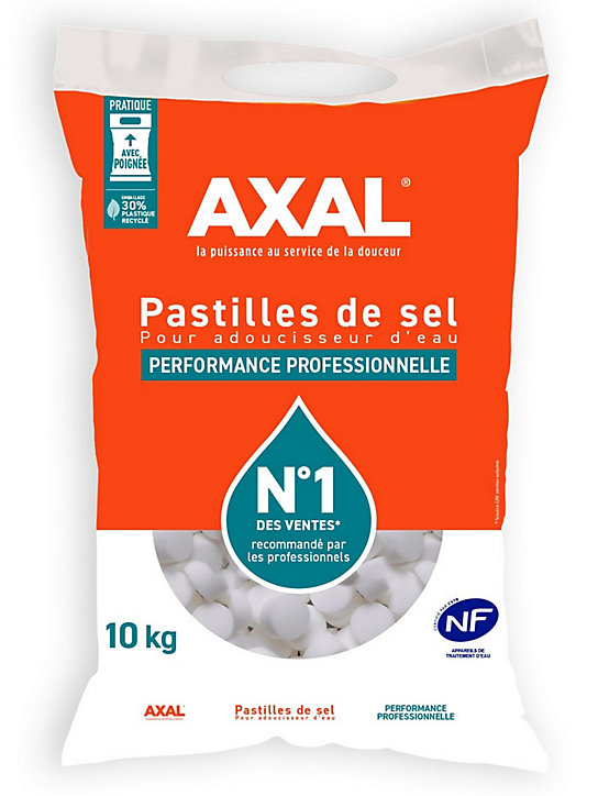 Sel régénérant pour adoucisseur d'eau Axal 10 kg