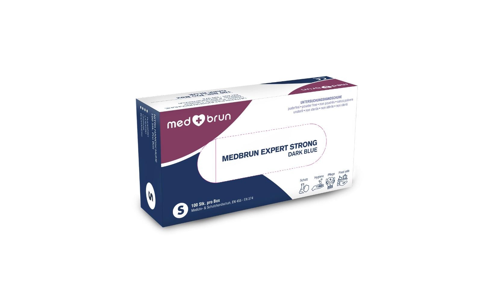 Nitril Expert Strong XL, Dunkelblau, 100 StkEinweg Medizin- und Schutzhandschuh