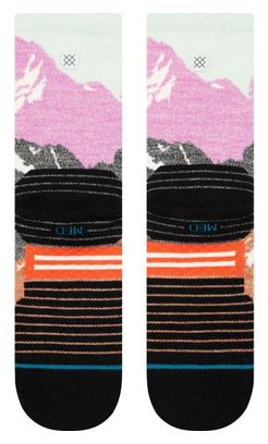 Chaussettes Stance Out Of Range Mid Wool Crew Gris/Rose