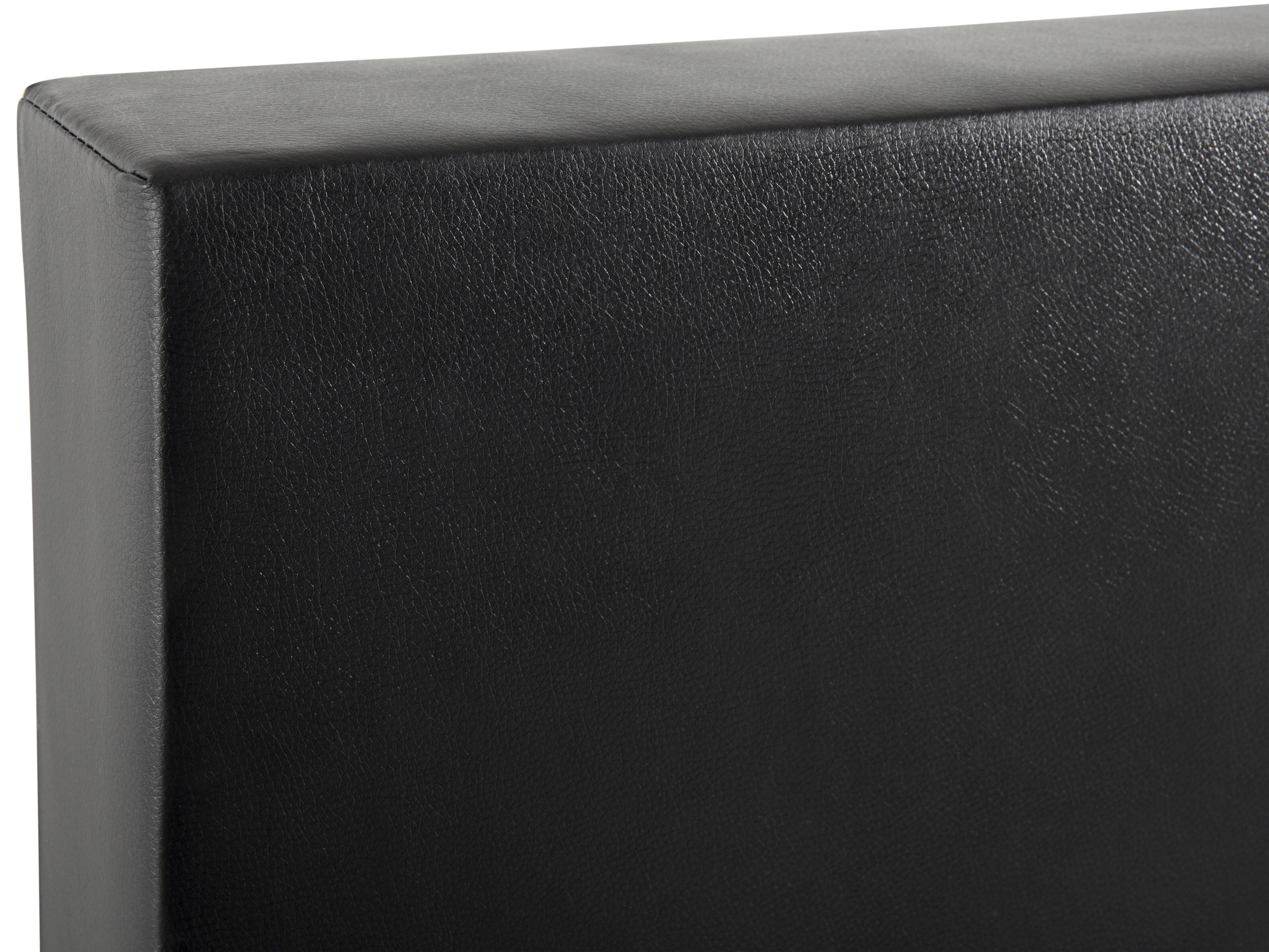 Boxspring Kunstleer PRESIDENT 180 x 200 cm Zwart