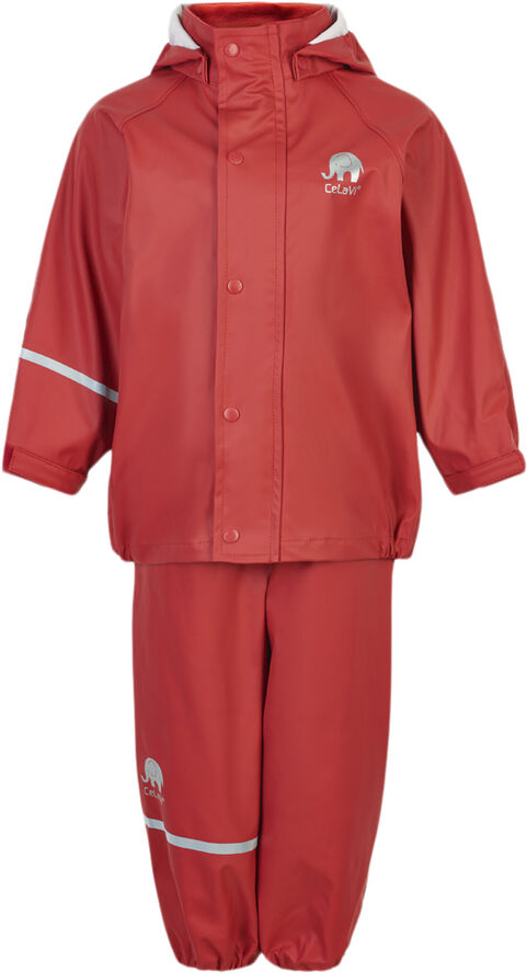 CeLaVi Basic rainwear set -solid PU Baked apple