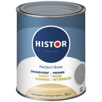 Histor Perfect Base grondverf binnen hout grey 750 ml