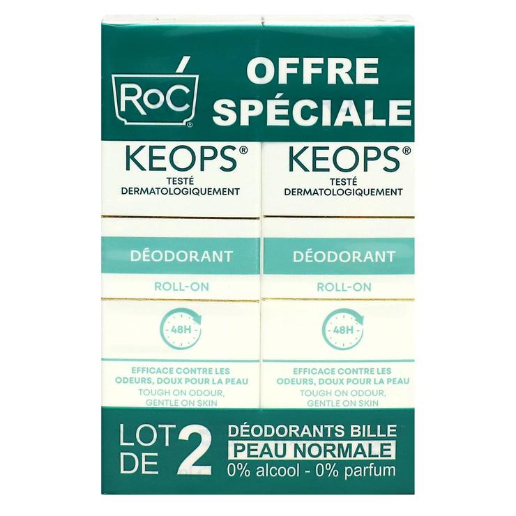 Keops déodorant à bille 48h 2x30ml